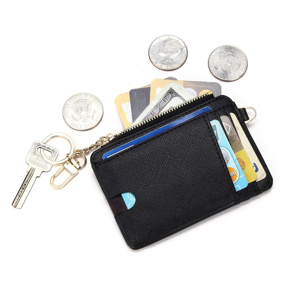 6995 Slim Minimalist RFID Credit Card Holder Front Pocket Wallet Coin Purse